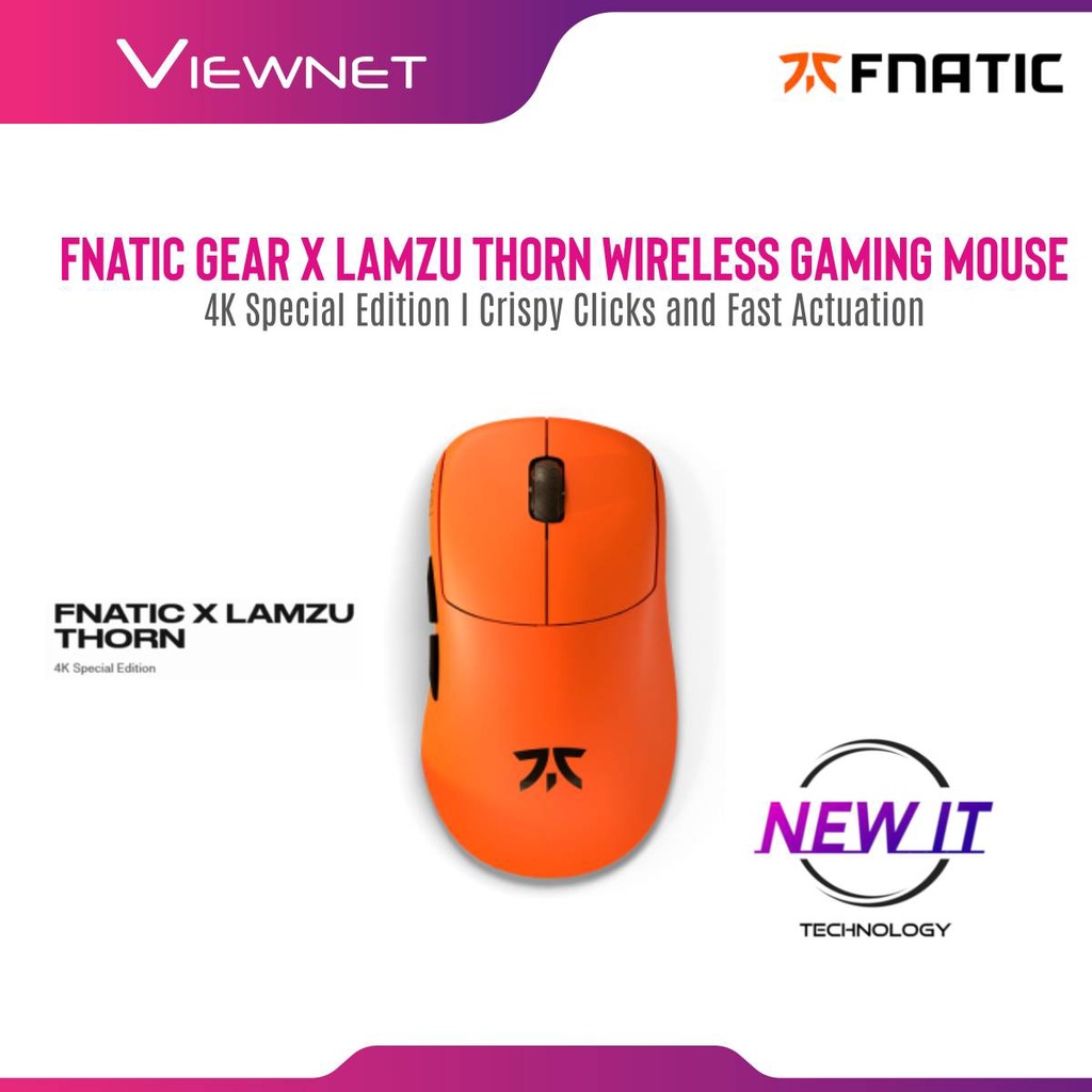 Fnatic Gear x LAMZU Thorn Wireless Pro Gaming Mouse - 4K Special