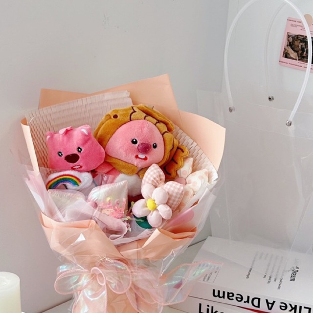Sanrio Kuromi Loopy Kitty Flower Plush Boutique Cute Flower Bouquet ...