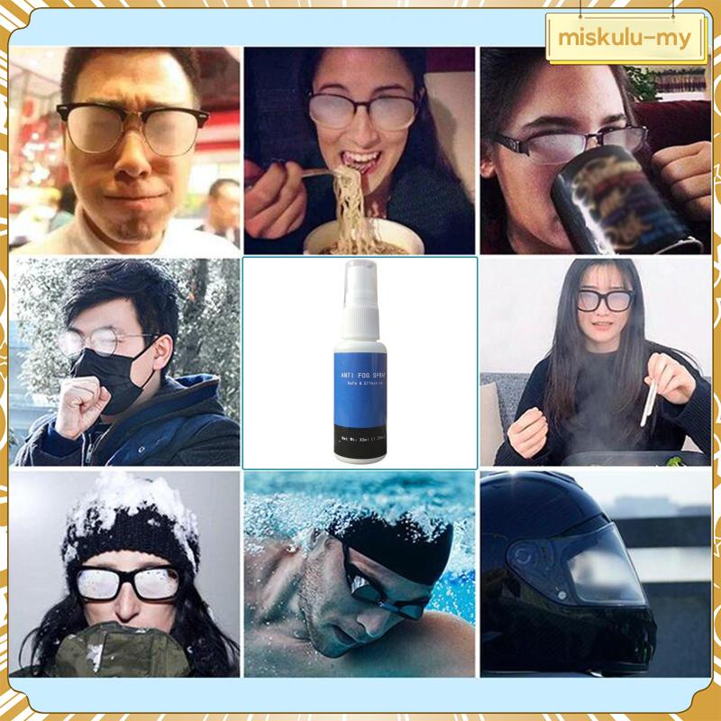 [MiskuluMY] AntiFog Spray Demister Defogging Lens Cleaning Spray for