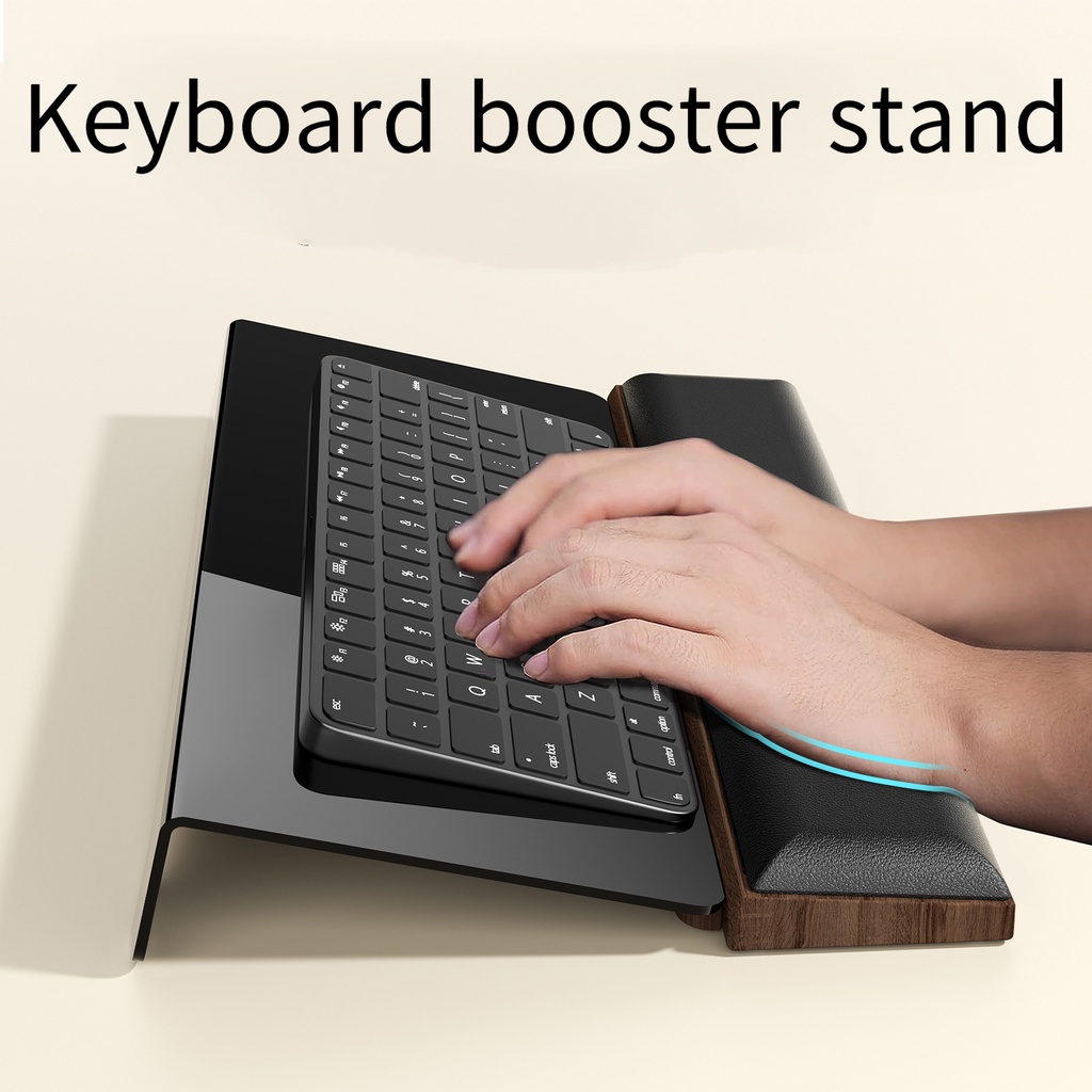 Keyboard wrist support Keyboard raise stand leather soft hand support