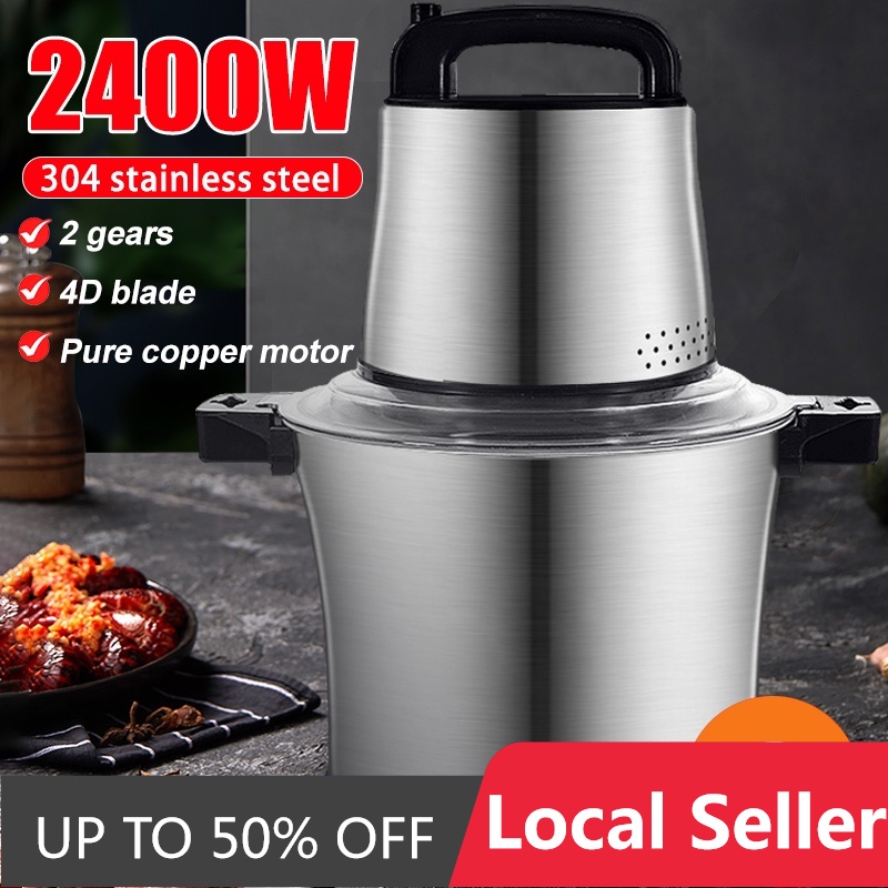 2400W 12L Commercial Electric Meat Grinder Chopper Mincer Stainless ...