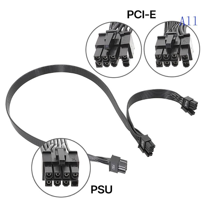 All PCIe 8pin To 6+2Pin Power Supply Cable GPU 8 Pin To Two 6+2 PSUs ...