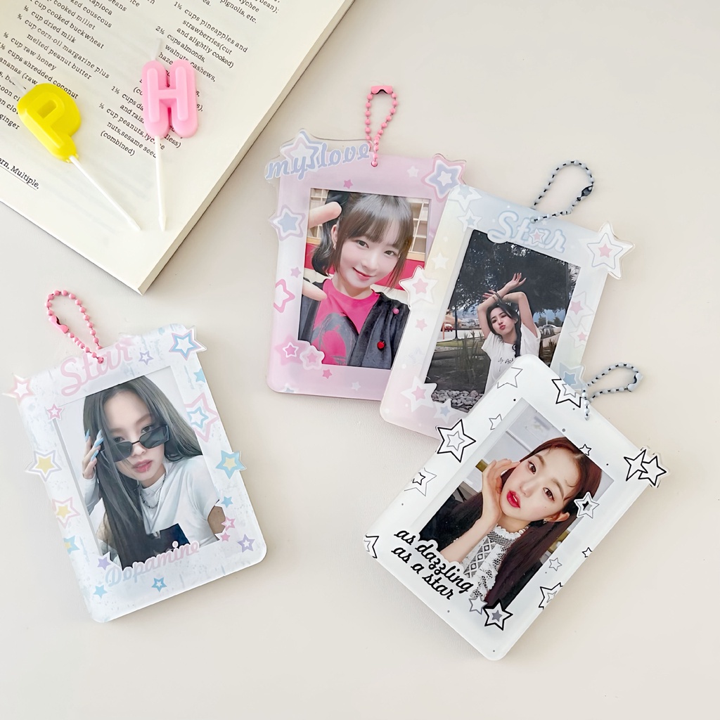 Kpop Star Transparent Acrylic Card Holder Goo Card Riser Desktop Idol ...