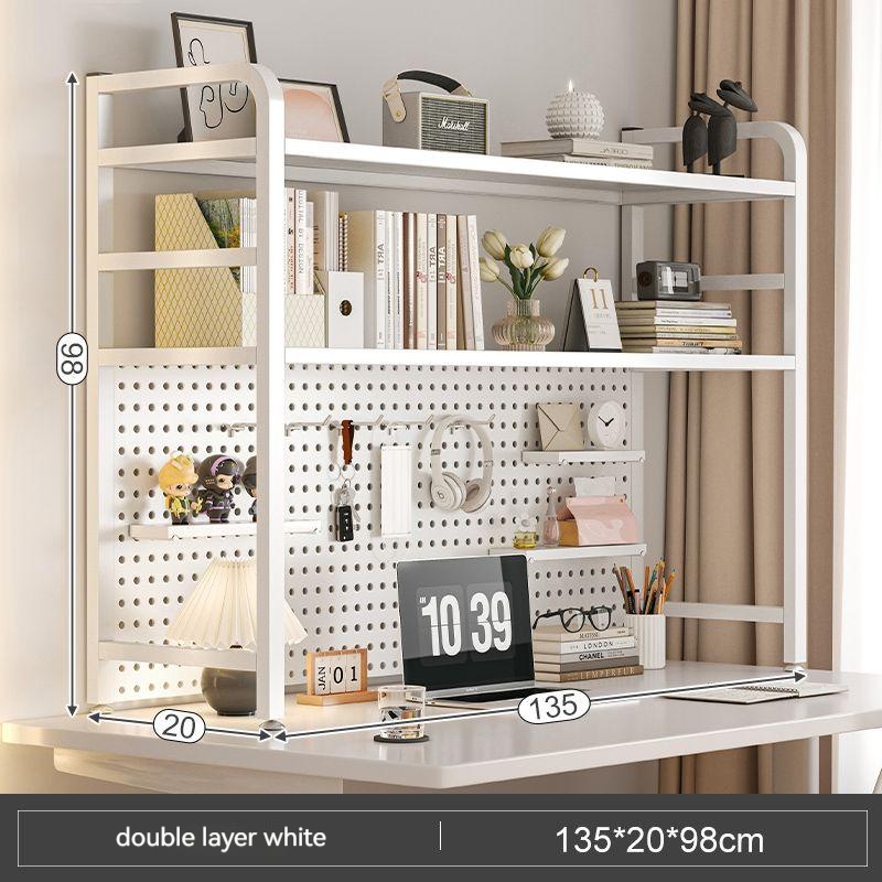 🔥Desktop hole board bookshelf/desk storage desk display shelf/shelf/bookshelf