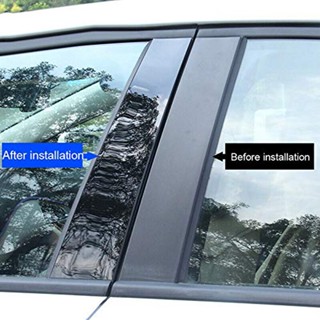 POSSBAY 6pcs Car Door Window Pillar Stickers Trim For Infiniti QX55 ...