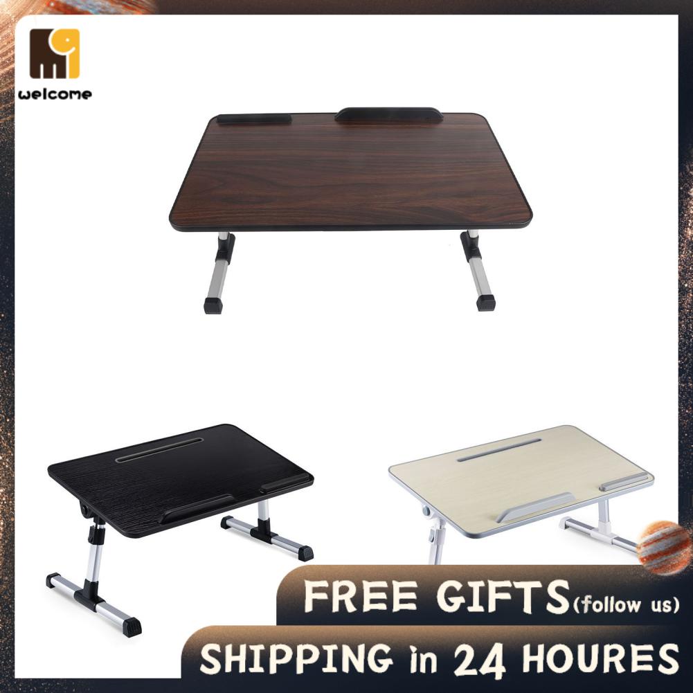 Bed Folding Table Aluminium Alloy Skid Double Baffle Lap