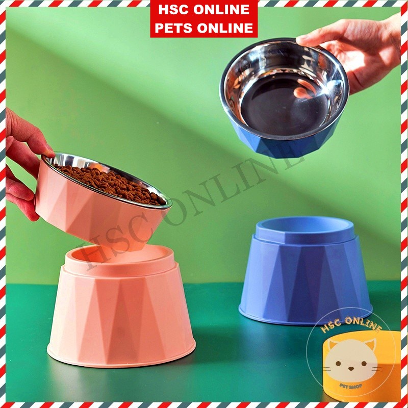 Pet Cat Bowl Bekas Makanan Kucing Cat Food Dispenser Cat Food Bowl Pet