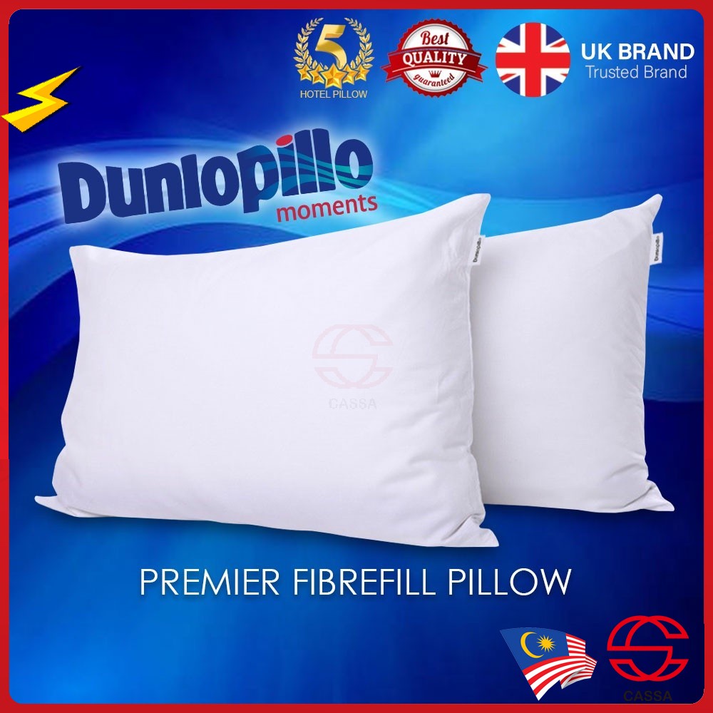 [Ready Stock] Dunlopillo Pillow Hollow Fibre Fill Polyester 5 Star