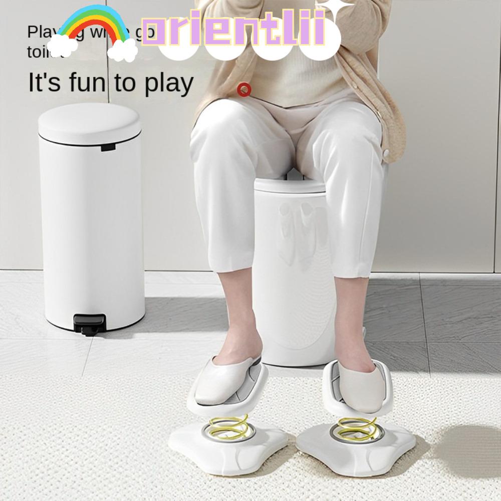 ORIENTLIIY Under Desk Footrest, Ergonomic Pink/Grey Sports Pedals