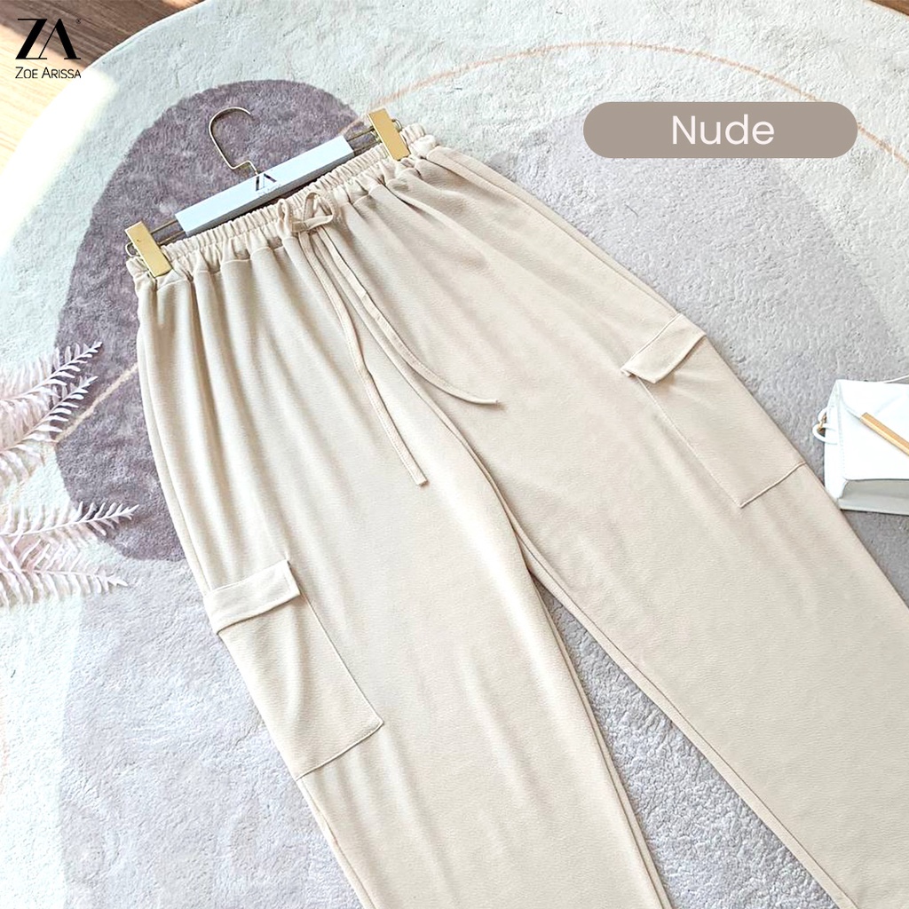 ZOE ARISSA SELUAR CARGO MUSLIMAH WOMEN CARGO PANTS STRAIGHT CUT Seluar ...