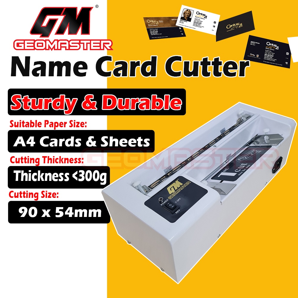 GM A4 Name Card Cutter , A4 Automatic Heavy Duty Name Card Cutter - 90 ...