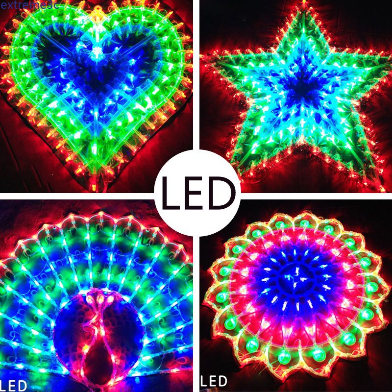 【In delivery】 Led Lantern Peacock Light Love Light Five-pointed Star ...