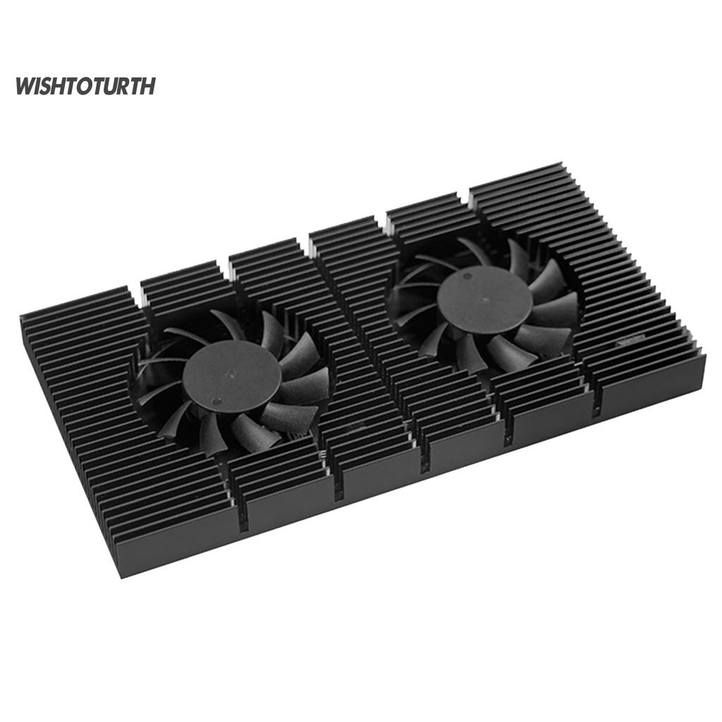 ☼WT Graphics Card Cooling Fan Low Noise Anodic Oxidation Universal High