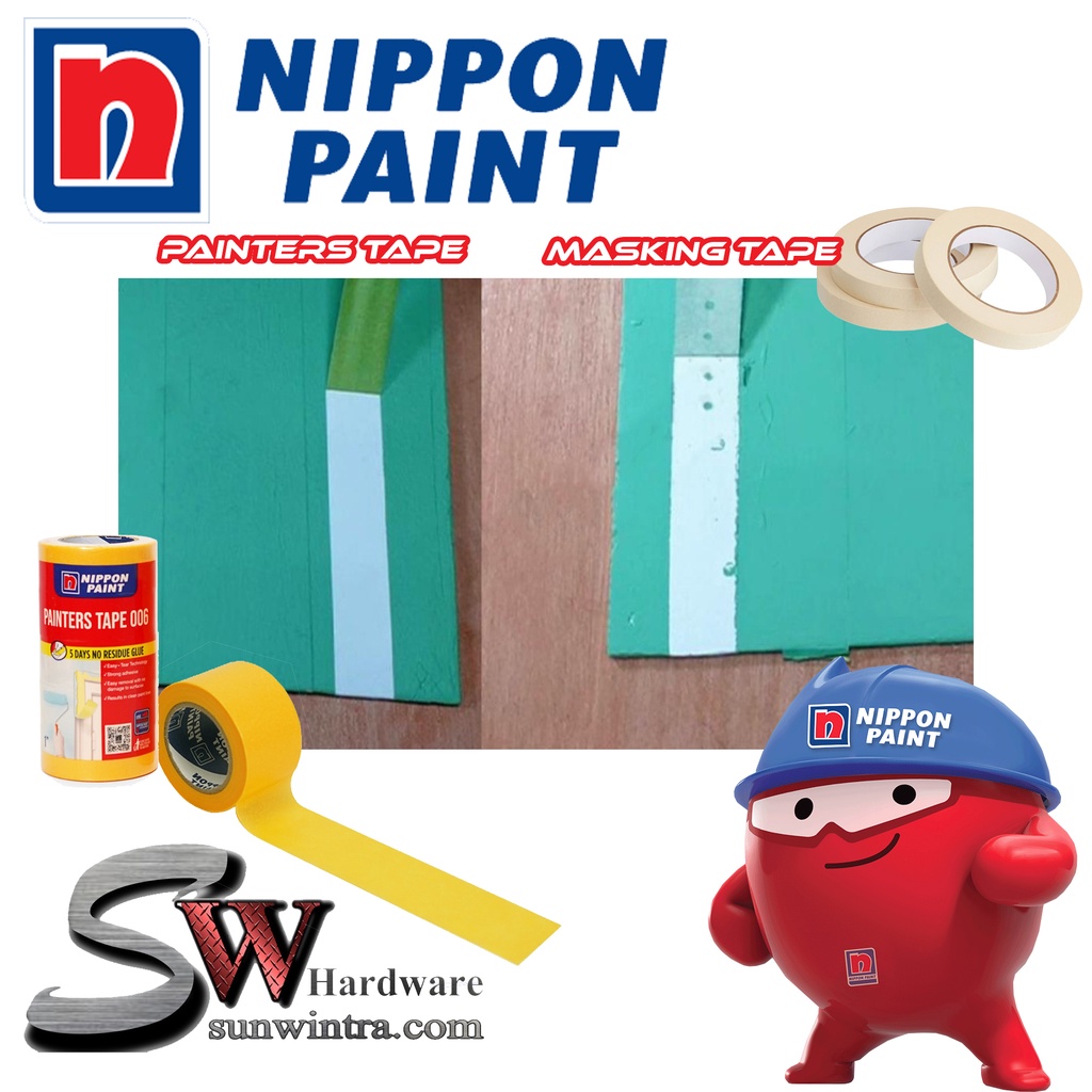 SW HARDWARE NIPPON PAINT Painter Tape 006 (1Pcs) Washi Tape Masking ...