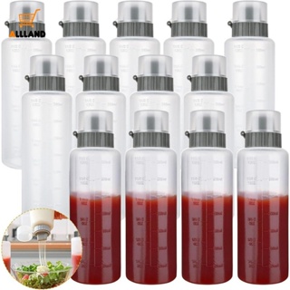 2pcs 600ml Clear Plastic Squeeze Bottles Condiment Ketchup Mustard Oil Salt