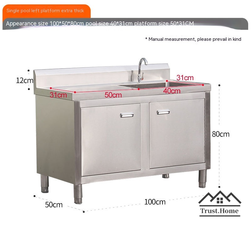 Stainless Steel Sink With Drainboard / Mangkuk Sinki Kanan & Kiri ...