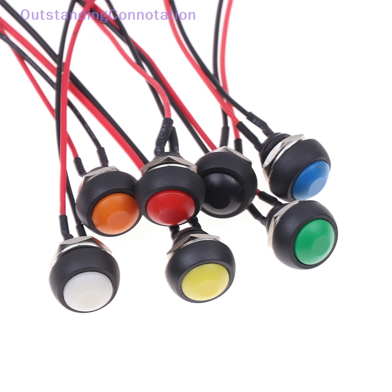 OutstandingConnotation 12mm Momentary Push Button Switch Mini Round ...