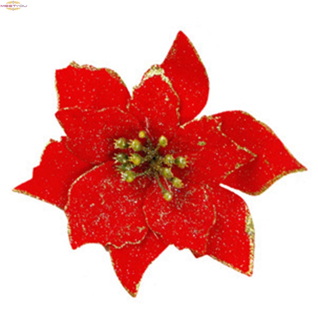 Decorative Christmas Flower Stems Decorative Tree Ornaments Artificial