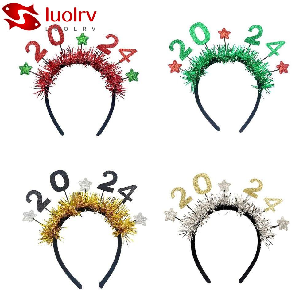 LUOLRV Hairhoop Accessories, Star Sequin Gold Silver Glitter Year ...