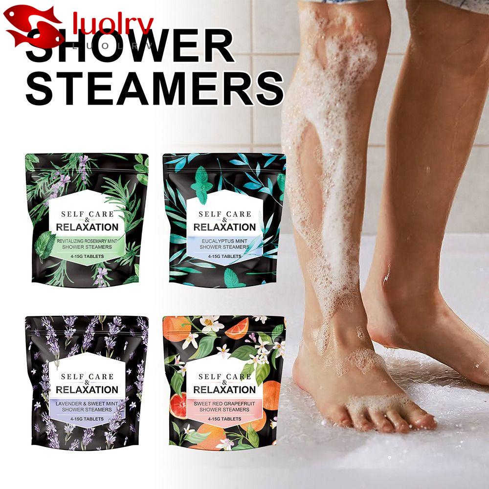 LUOLRV 4 Tablets/Pack Swear Shower Steamers Gift Set, Self Care