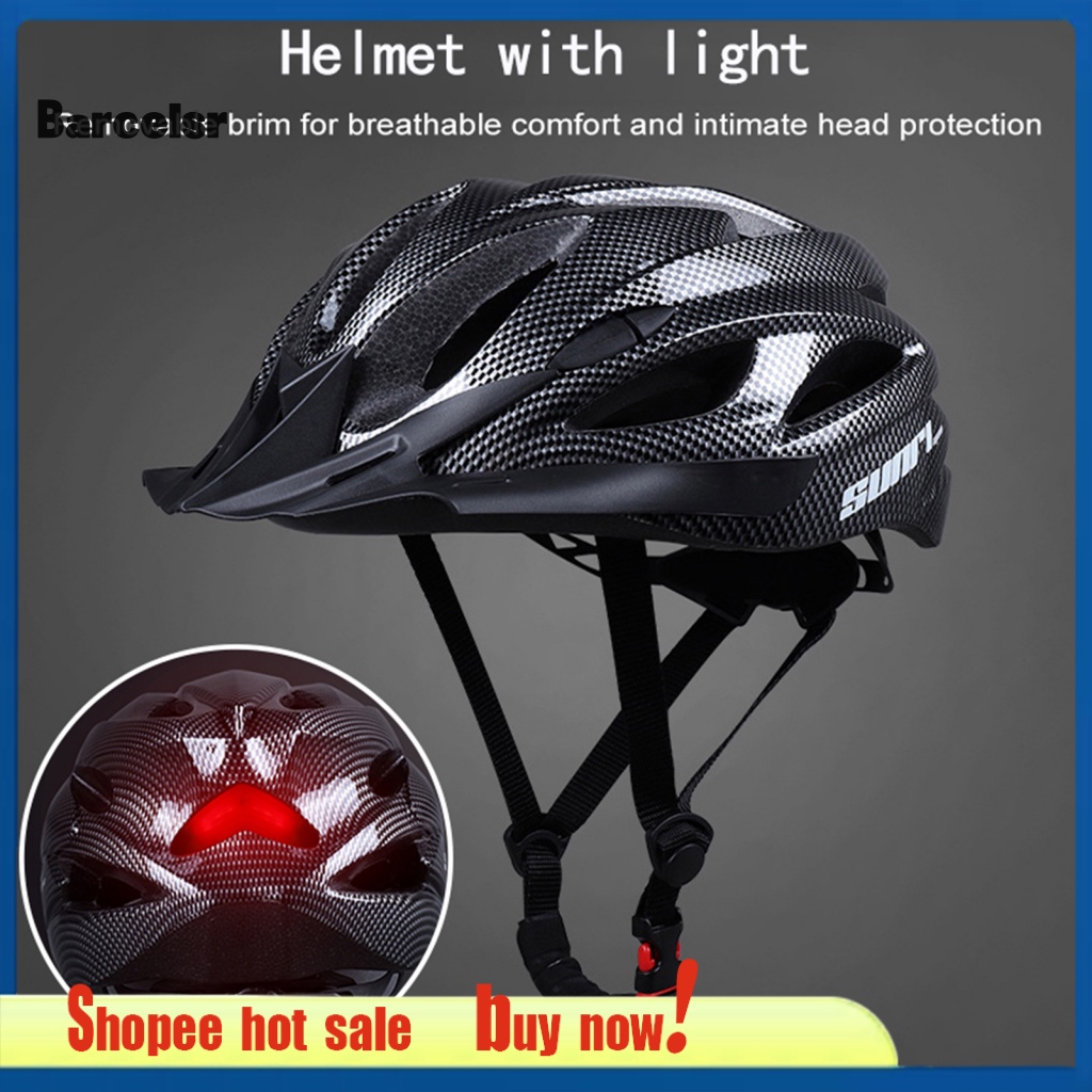 Integrated Bicycle Helmet Ultralight PC Shell Adjustable Head