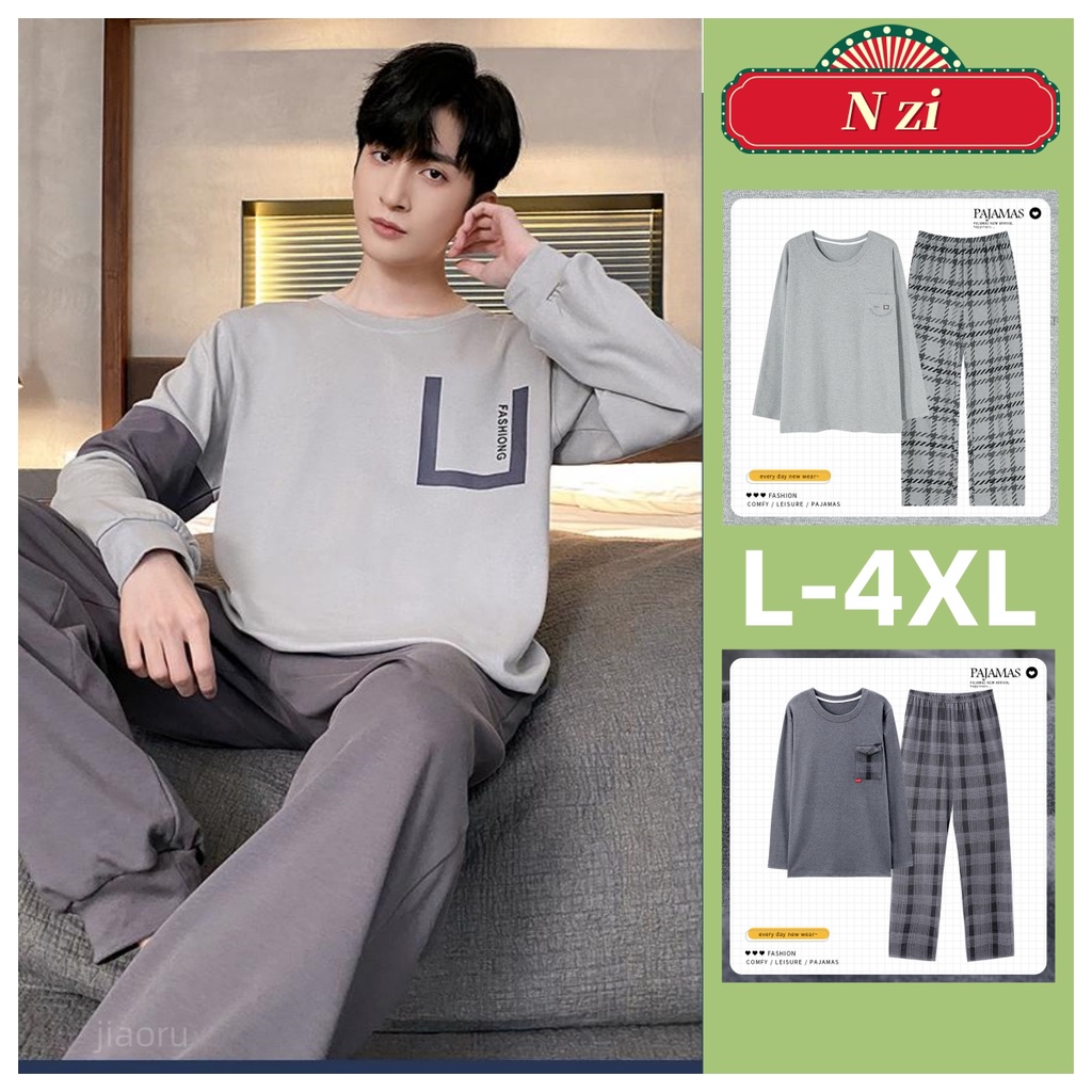 Men Winter Sleepwear For Sleeping Pajama Sets Pijama Hombre Invierno Pyjama  Cotton Gauze Woven Letter Loungewear Father Gift New - AliExpress