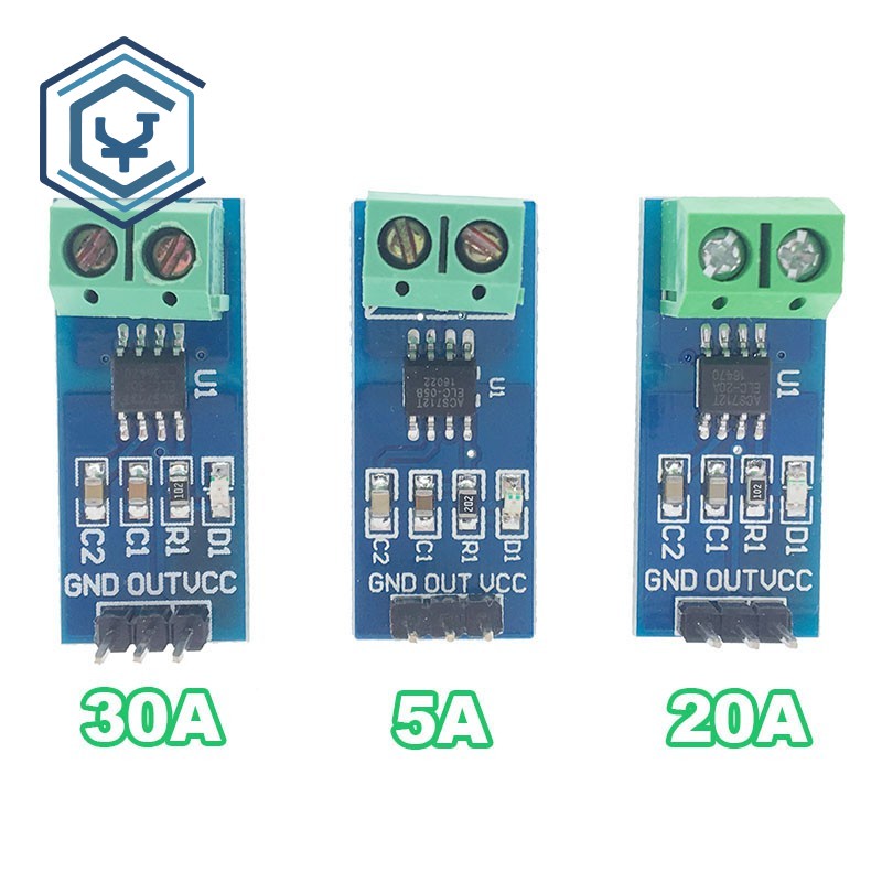 1PCS/2PCS ACS712 Model For Arduino AC DC Current Detection Board 5A 20A ...
