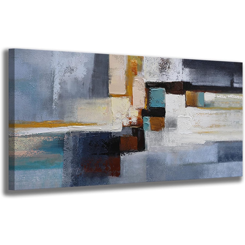 Black and White Abstract Wall Art Amazing Clarity Printed Color Block