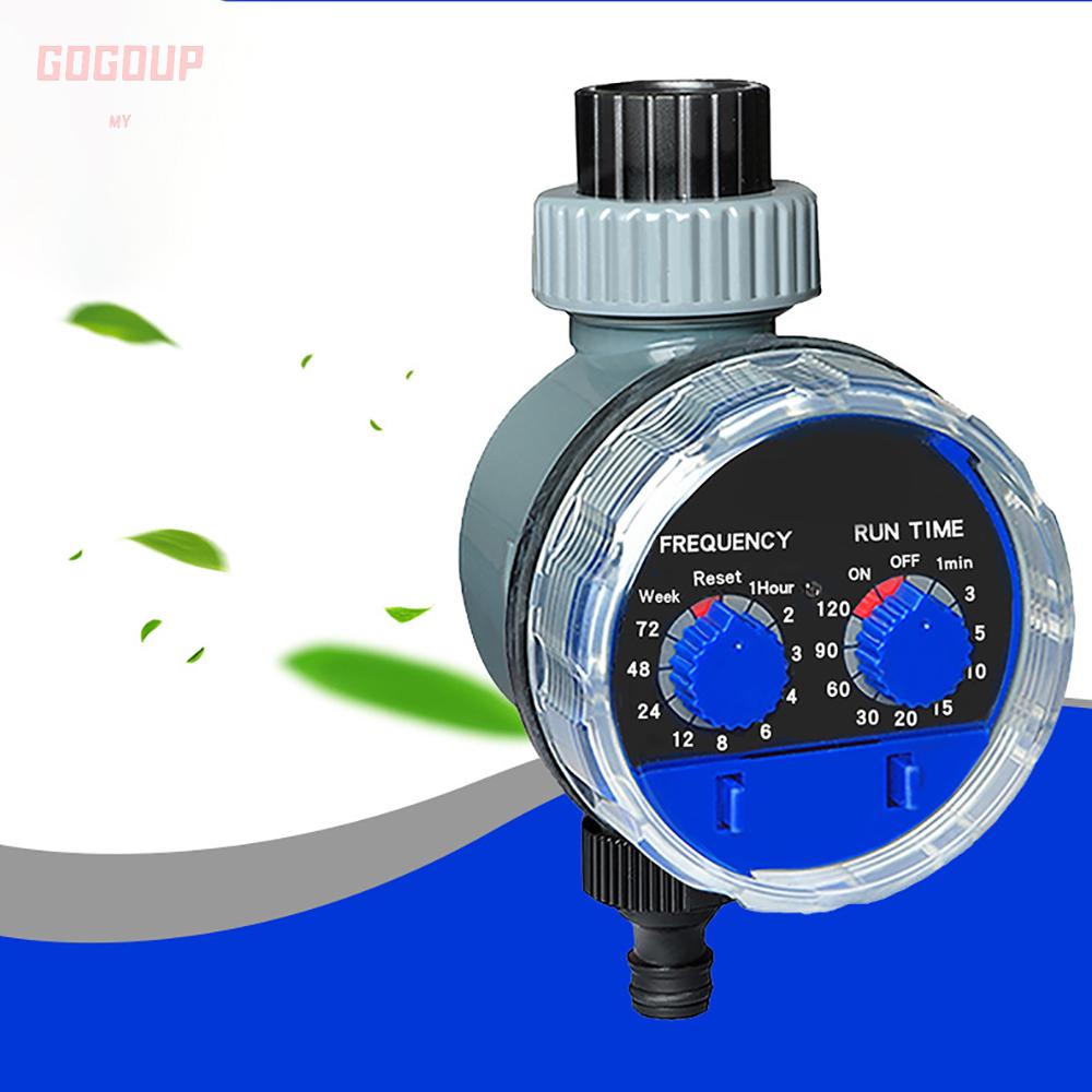 GOGUVO Water Timer Ball Valve, Automatic Electronic Irrigation Timer