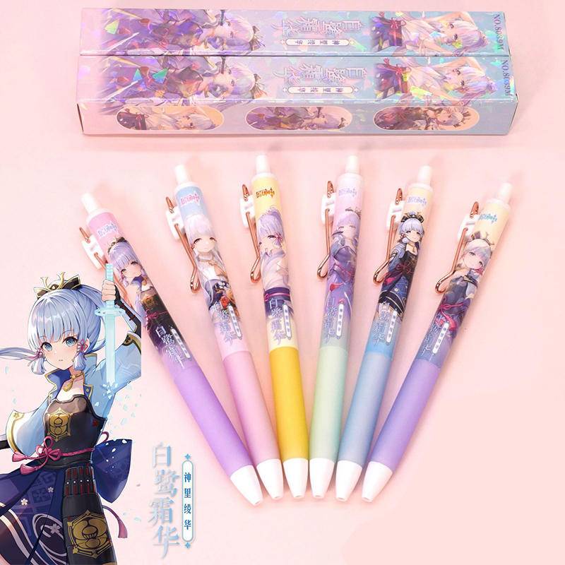 1Pcs New Game Genshin Impact Cartoon Gel Pen Press Student Writing ...