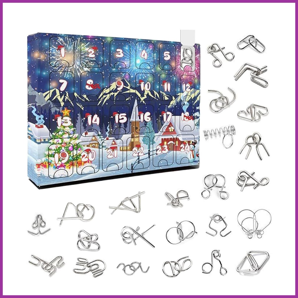 Metal Puzzle Advent Calendars Funny Advent Calendar with Metal Wire 