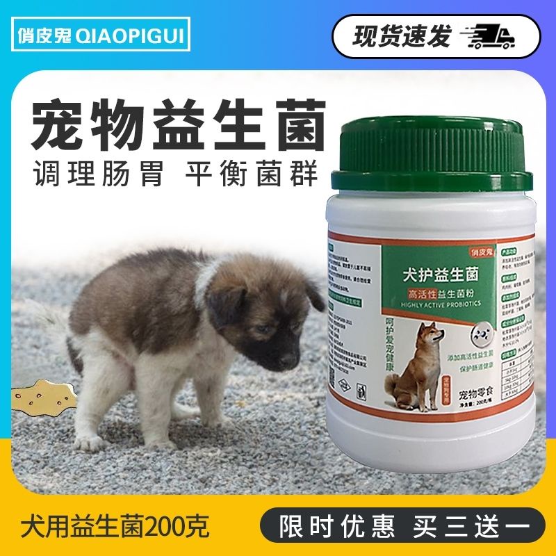 Probiotics for dogs, specially designed for vomiting, constipation, diarrhea and bleeding, to