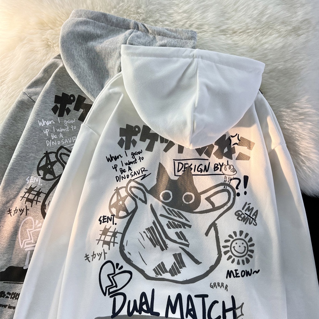 90 Logo Cat Ear Zip Hoodie セットアップ M 9090 girl 90 Logo Far