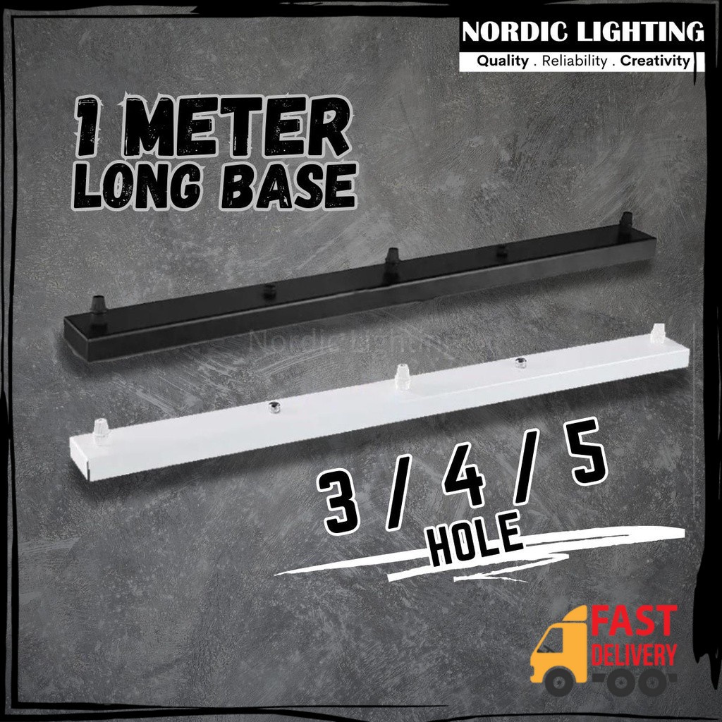 Nordic Lighting 1 Meter Long Base 3 / 4 / 5 Hole For Pendant Light ...