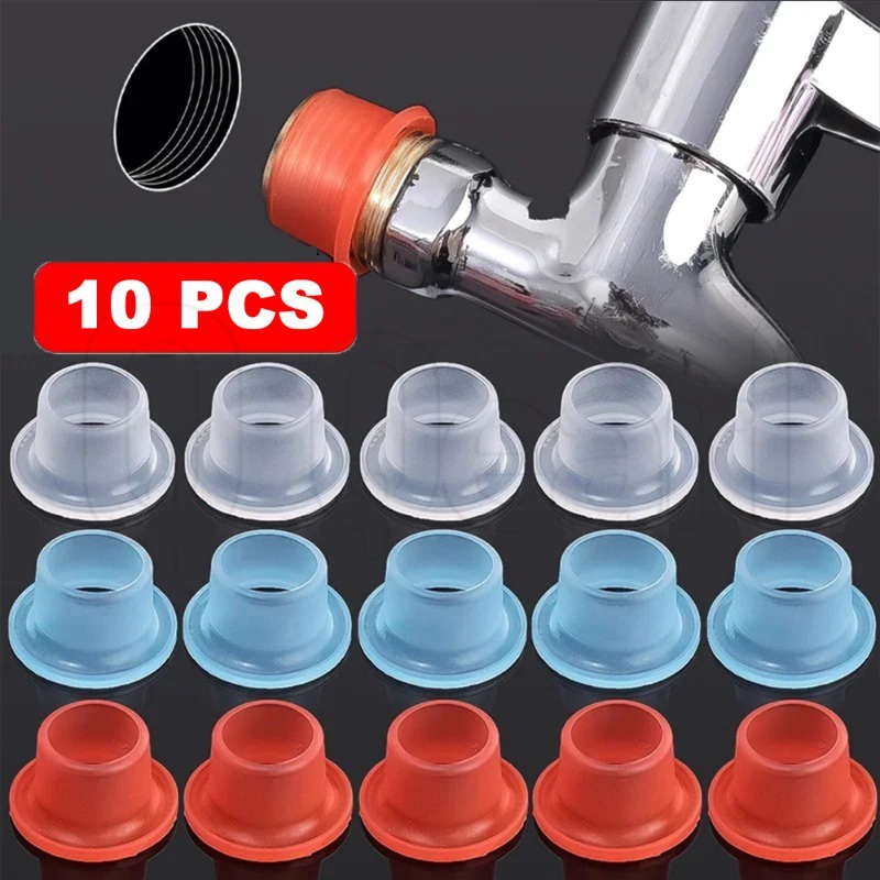 10Pcs Waterproof Silicone Faucet Valve Gasket / Faucet Hose Leak-proof ...
