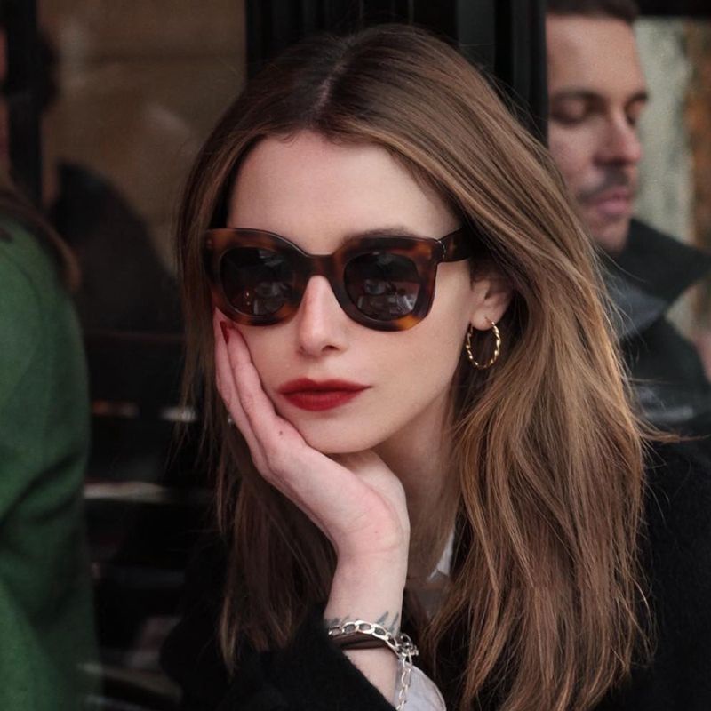 Celine Sunglasses Sunglasses Influencer Same Style Xiaohongshu Tortoiseshell Color