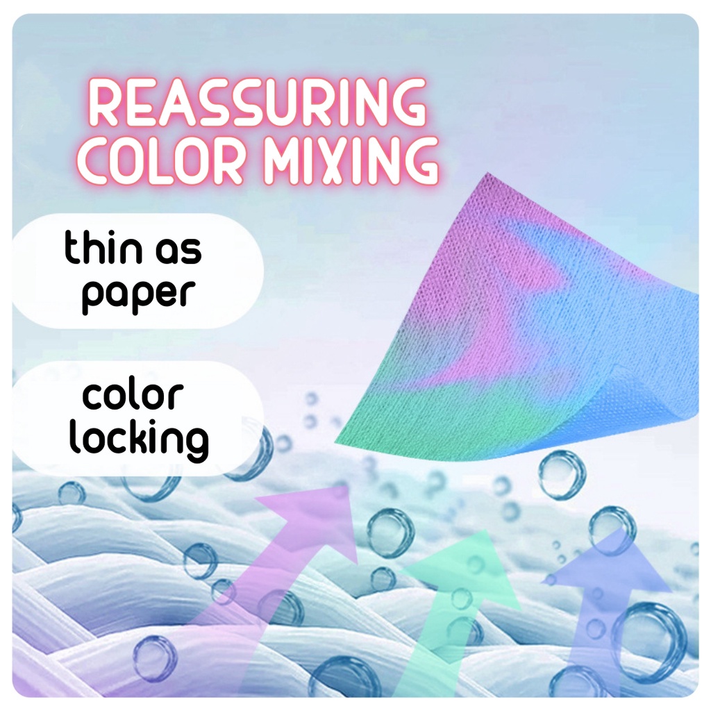 (50 PCS) Color Absorption Sheet Anti Dye Fabric Paper Anti Stain Mix ...