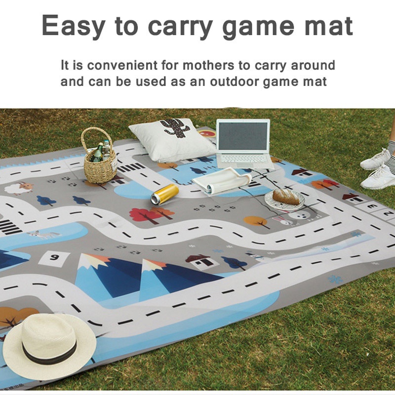 ^Lz^ Baby Play Mat City Traffic Road Map Mat Carpet City Car Parking ...