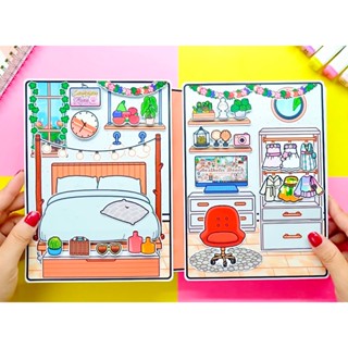 Toca Life World quiet book Toca Boca seaside villa handmade book paper ...