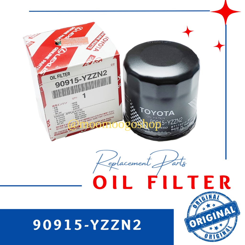 Original Toyota Oil Filter 90915 Yzzn2 90915 Yzze1 Shopee Malaysia