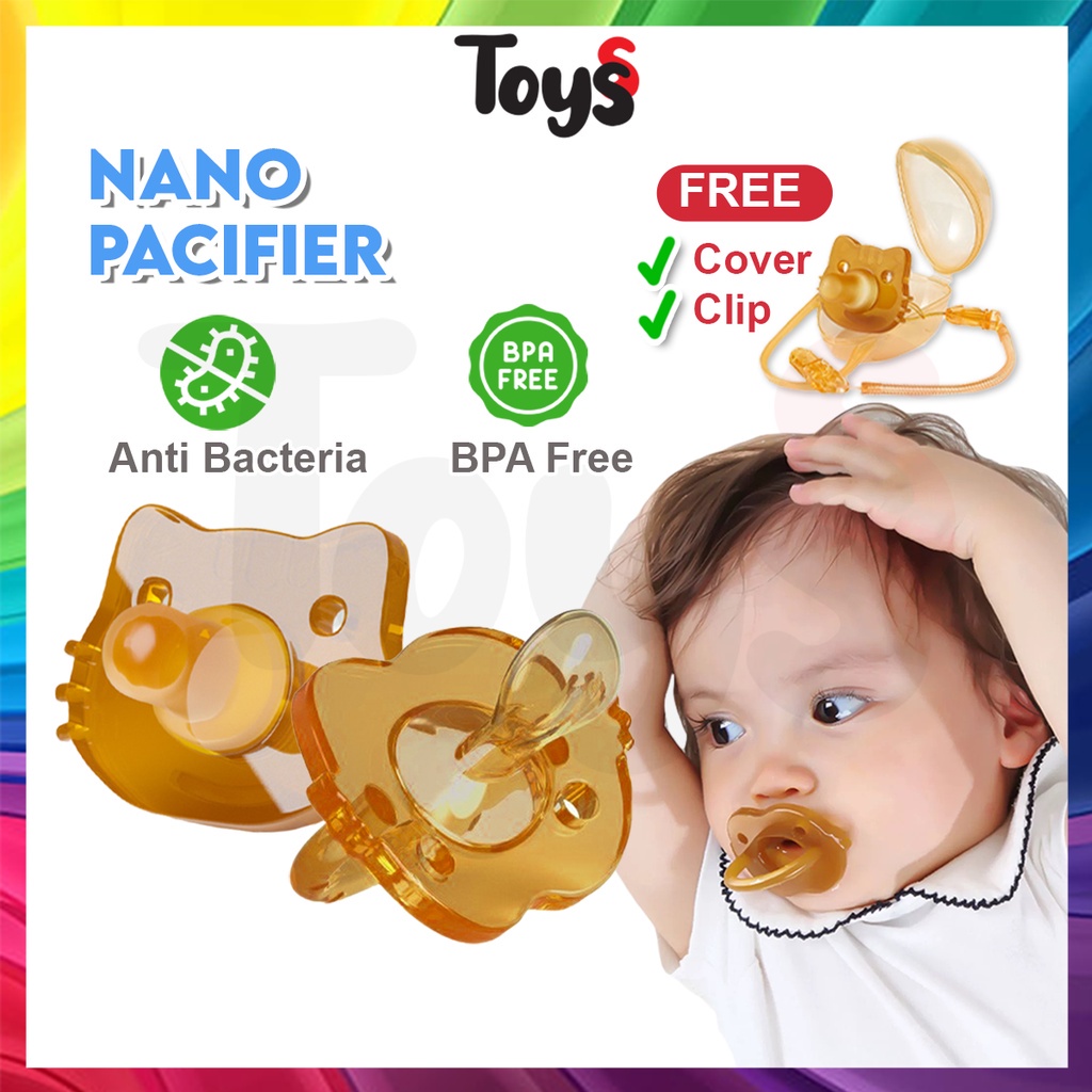 🔥Toyss Baby Pacifier Soothie Puting Baby Pacifier Anti Jongang Puting ...