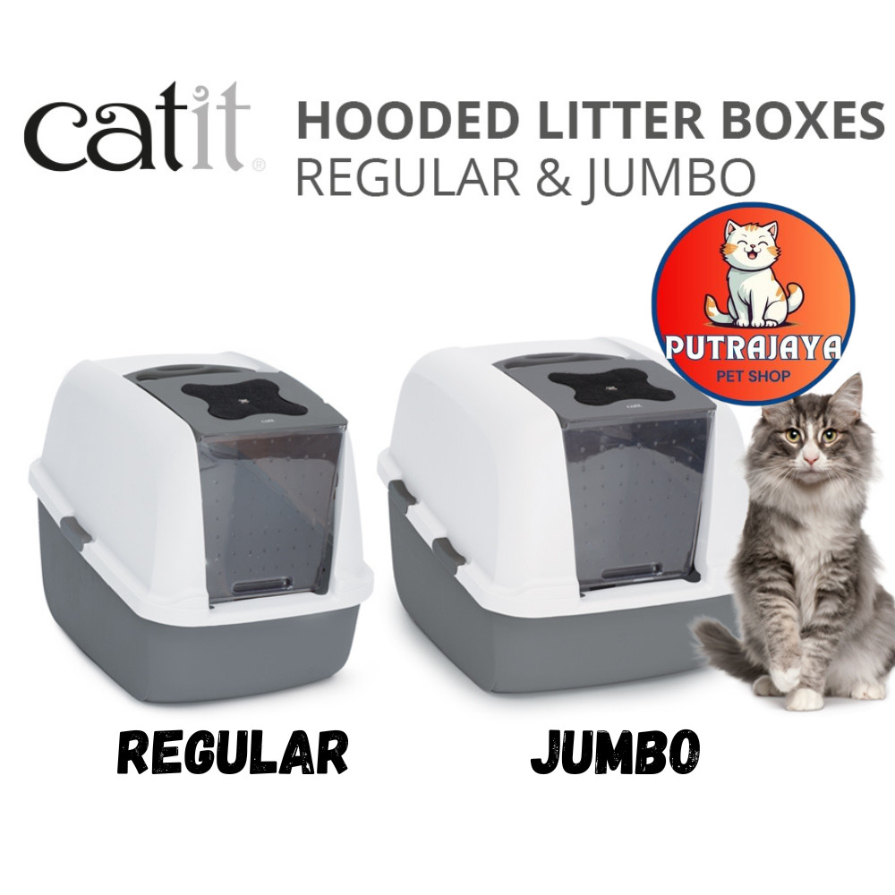 Catit Litter Box with Airsift Filter System Regular Jumbo Hooded Cat Pan Airsift Cat Accesoories Shopee Malaysia