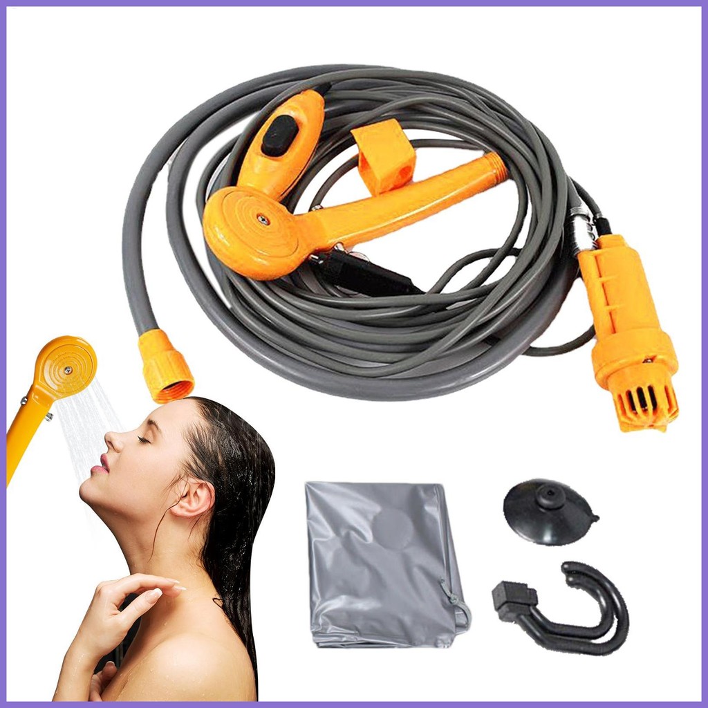 Portable Shower For Camping Plug And Play Camping Showerhead 12V Mobile ...