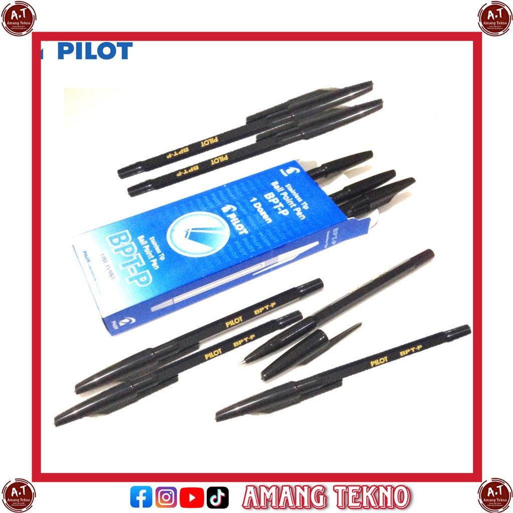 HITAM Black PILOT BPTP PEN/Black PILOT PEN/PILOT BPTP BALLPOINT/PILOT