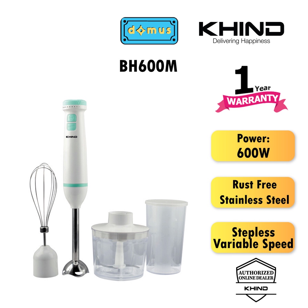 Khind Hand Blender 600W (Mint) BH600M Shopee Malaysia