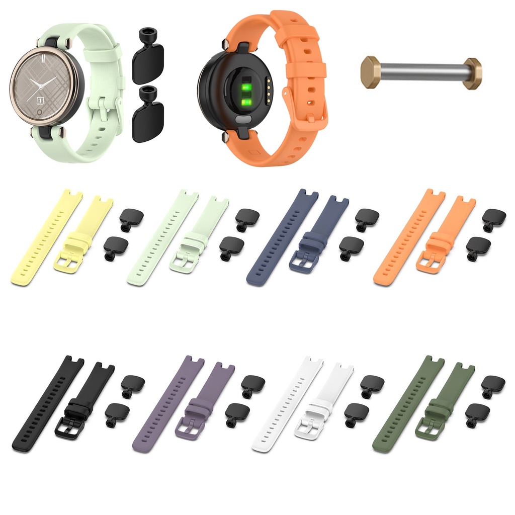 Bracelet Silicone Remplacement Pour Garmin Lily - Souple, Respirant, Plusieurs Couleurs - Compatible Garmin Lily Ladies
