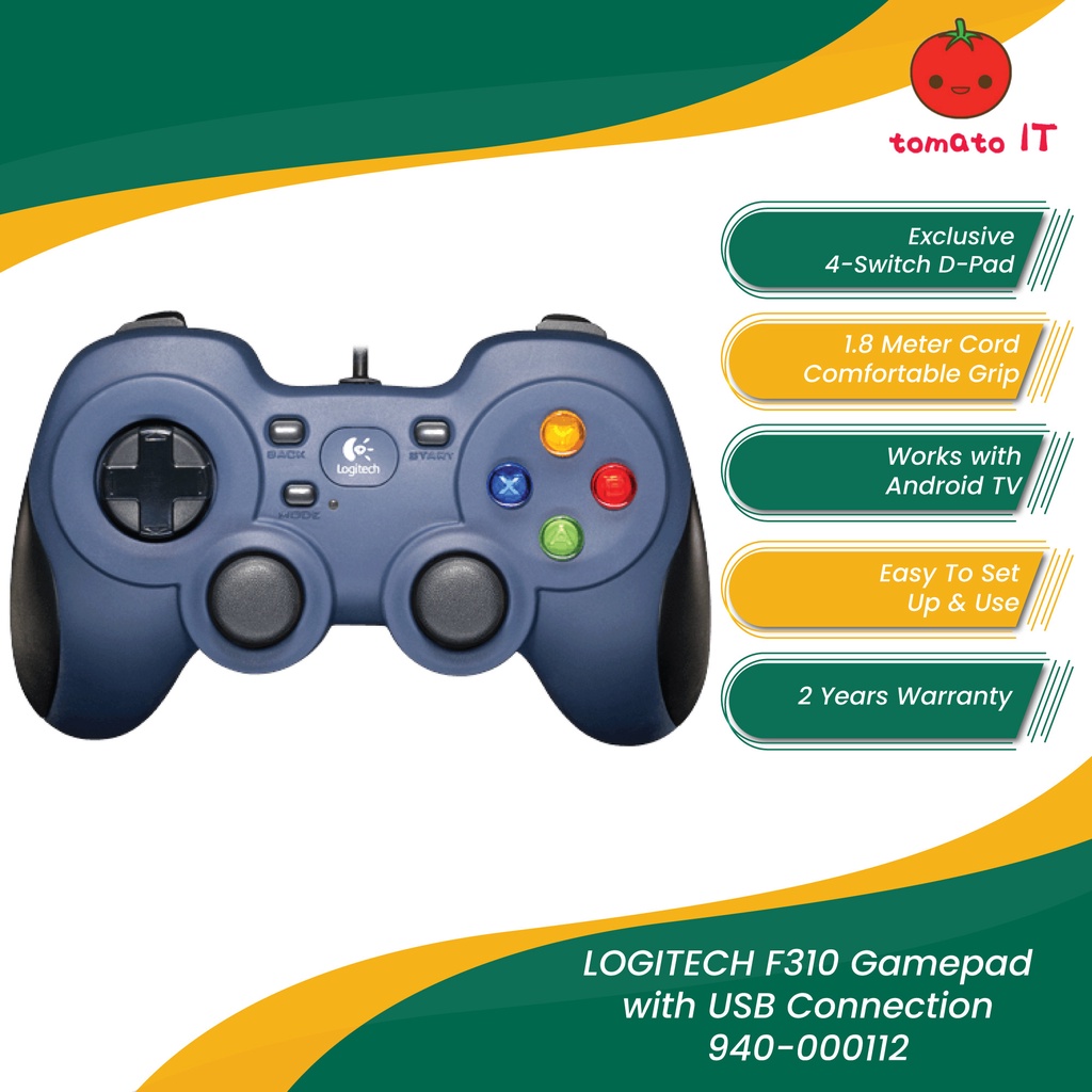 LOGITECH F310 Gamepad with USB Connection - 940-000112 | Shopee Malaysia
