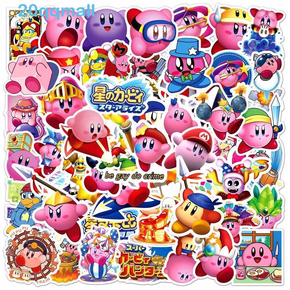 QQMALL Kirby Star Waterproof PVC Scrapbooking Graffiti Stickers