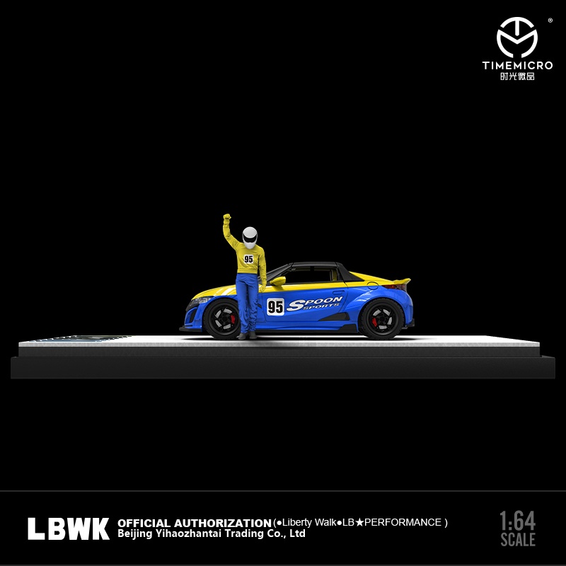 TimeMicro 1:64 Honda S660 LBWK Spoon Low Tail Diecast Model Car