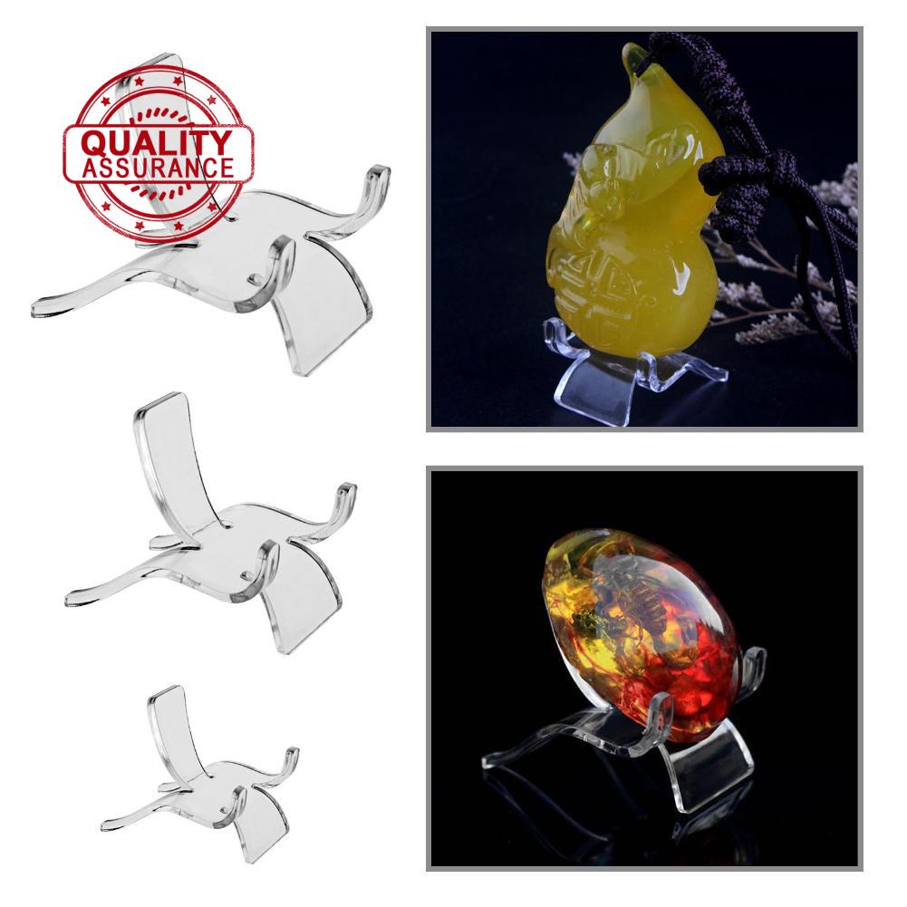 Acrylic Display Small Collectibles Display Stands For Displaying Crystal Geodes Rock Mineral